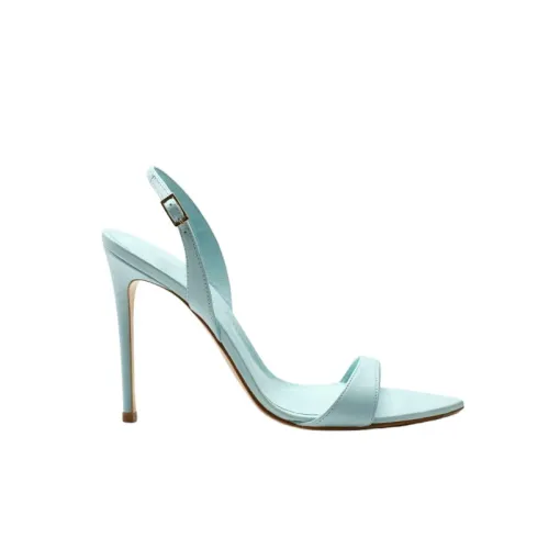 Aldo Castagna , Leather diamond sandals ,Blue female, Sizes: