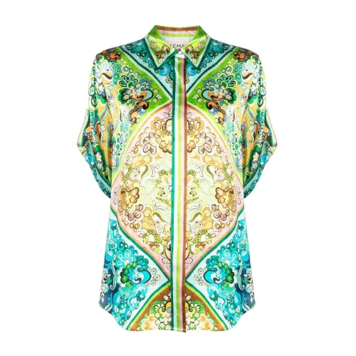 Alemais , Whimsical Silk Shirt ,Multicolor female, Sizes: