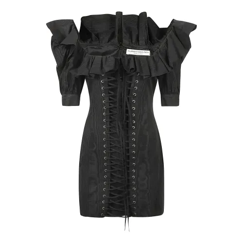 Alessandra Rich , Black Dress for Women Aw23 ,Black female, Sizes: