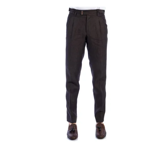 Alessandro Dell'Acqua , Cropped Trousers ,Brown male, Sizes: