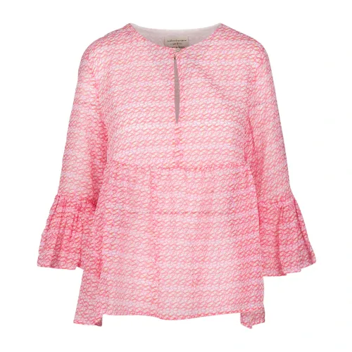 Alessia Santi , Mussola Blouse with Button Detail ,Pink female, Sizes: