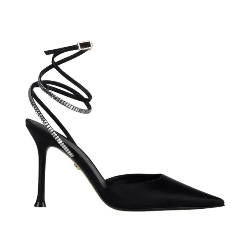 Alevi Milano , Axel Siena Satin Shoes ,Black female, Sizes: