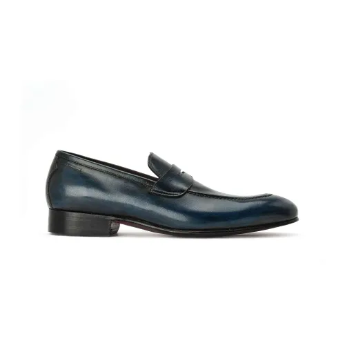 Alexander 1910 , Men Shoes Moccasins Blu Ss22 ,Blue male, Sizes: