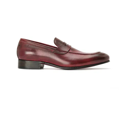 Alexander 1910 , Men Shoes Moccasins Bordeaux Ss22 ,Red male, Sizes:
