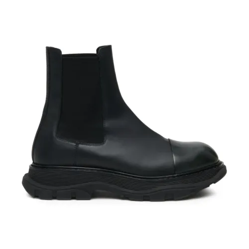 Alexander McQueen , Alexander McQueen Boots Black ,Black male, Sizes:
