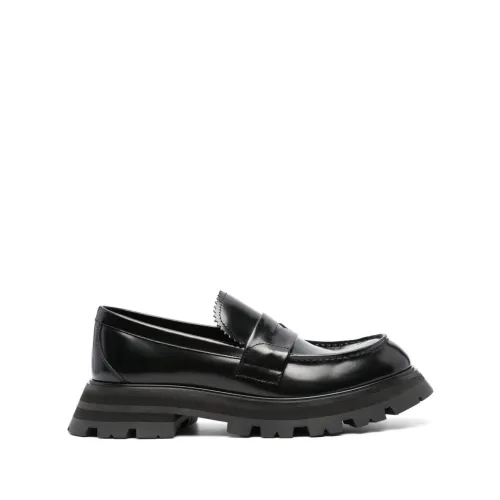 Alexander McQueen , Alexander McQueen Flat shoes Black ,Black female, Sizes: