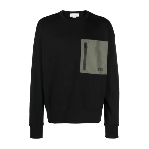 Alexander McQueen , Alexander McQueen Sweaters Black ,Black male, Sizes: