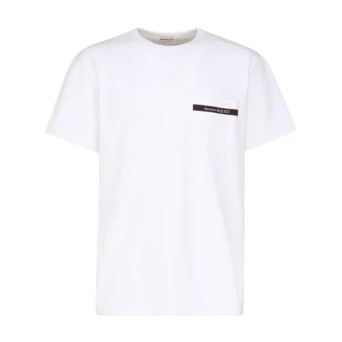 Alexander McQueen , Alexander McQueen T-shirts and Polos White ,White male, Sizes: