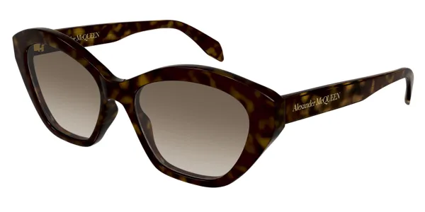 Alexander McQueen AM0355S 002 Women's Sunglasses Tortoiseshell Size 54