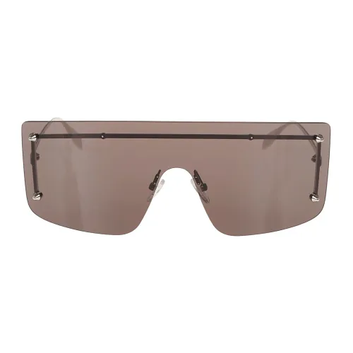Alexander McQueen , Am0412S Sunglasses by Alexander McQueen ,Gray female, Sizes: ONE