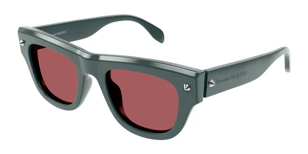 Alexander McQueen AM0425S Asian Fit 004 Men's Sunglasses Grey Size 51