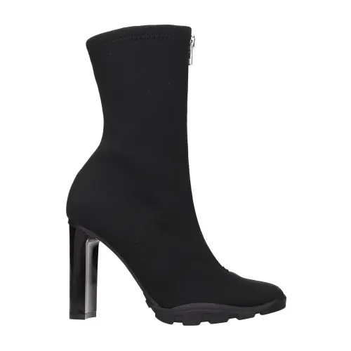 Alexander McQueen , Ankle Boots in Fabric ,Black female, Sizes: