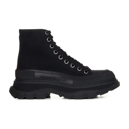 Alexander McQueen , Black Ankle Boots for Women ,Black female, Sizes: