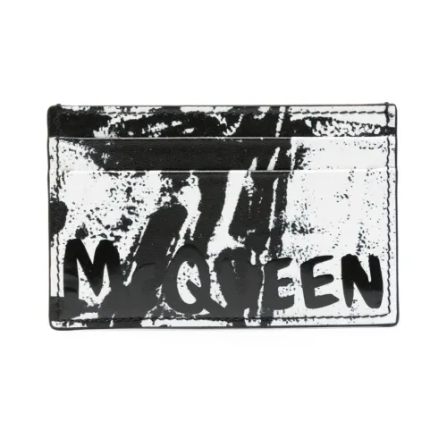 Alexander McQueen , Black Calfskin Card Holder ,Black male, Sizes: ONE SIZE
