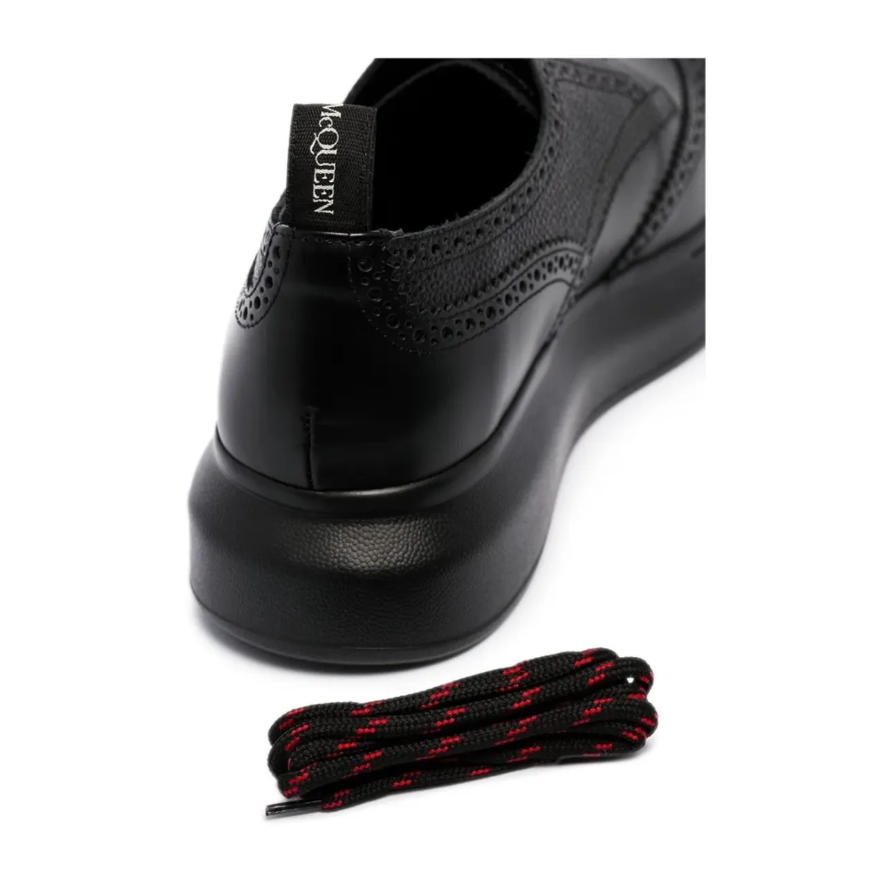 Alexander McQueen , Black Flat Shoes with 3.5cm Heel ,Black male, Sizes: