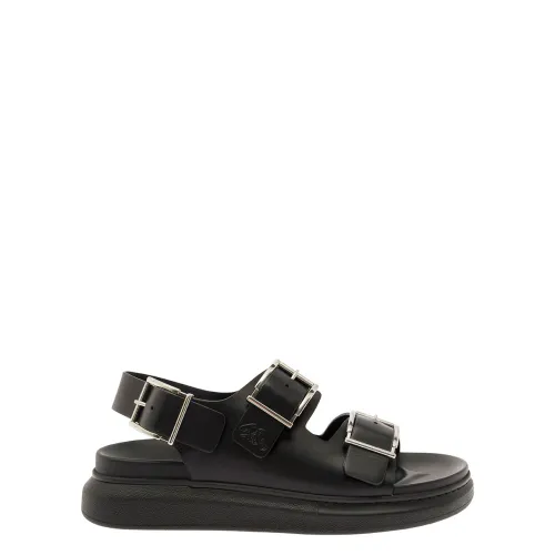 Alexander McQueen , Black Sneakers with Pelle S.Gomma ,Black male, Sizes: