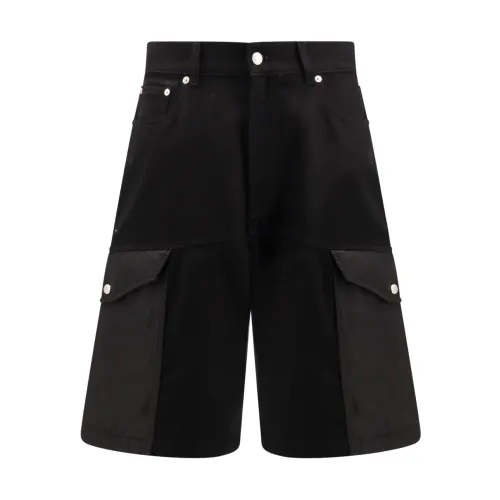 Alexander McQueen , Black Ss24 Mens Shorts ,Black male, Sizes:
