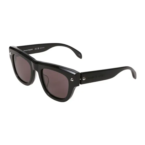 Alexander McQueen , Black Sunglasses Men's Fashion Aw22 ,Black male, Sizes: ONE