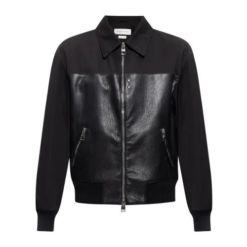 Alexander McQueen , Bomber jacket ,Black male, Sizes: