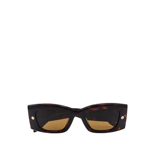 Alexander McQueen , Brown Acetate Spike Sunglasses ,Brown female, Sizes: ONE