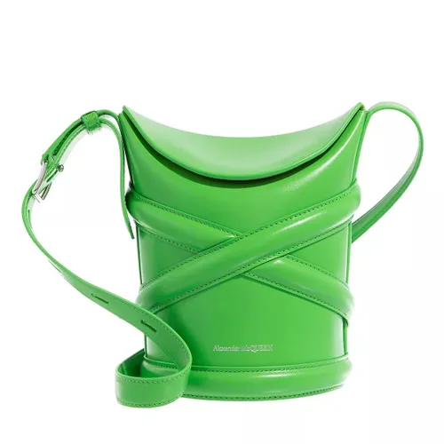 Alexander McQueen Bucket Bags - The Curve Bucket Bag Leather - green - Bucket Bags for ladies