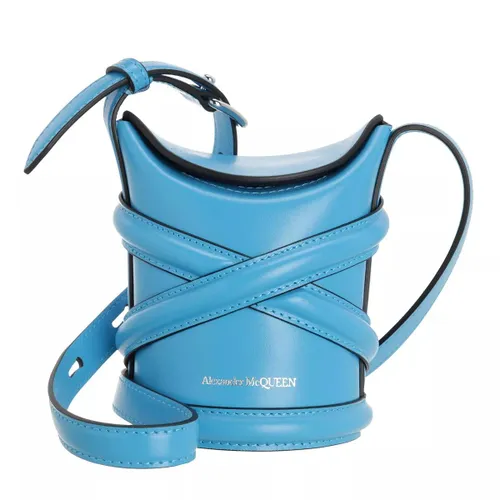 Alexander McQueen Bucket Bags - The Curve Mini Bucket Bag - blue - Bucket Bags for ladies