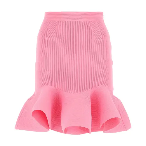 Alexander McQueen , Calf-Length Sleeveless Skirts ,Pink female, Sizes: