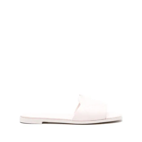 Alexander McQueen , Clay Pink Leather Sandals ,Beige female, Sizes: