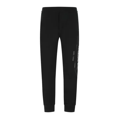 Alexander McQueen , Comfortable and Stylish Sweatpants ,Black male, Sizes: