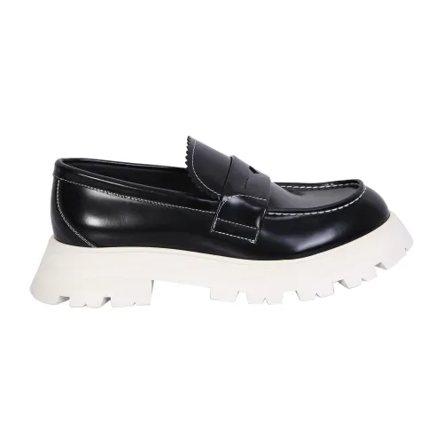 Alexander McQueen , Contemporary Chunky Rubber Sole Loafer ,Black female, Sizes: