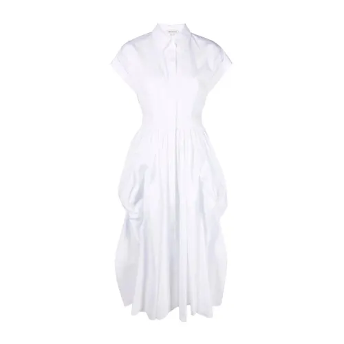 Alexander McQueen , Daytime Midi Dress ,White female, Sizes: