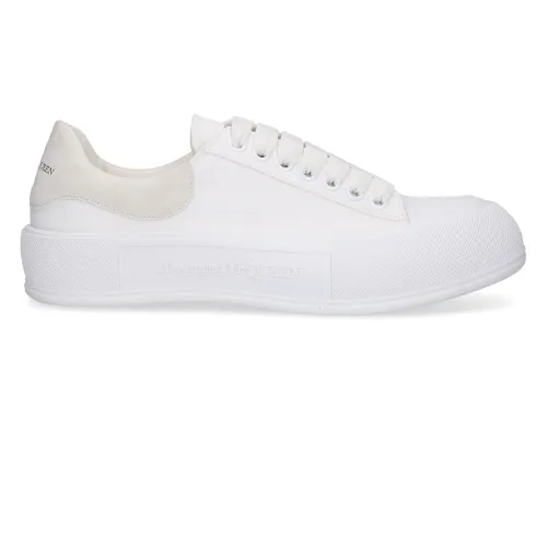 Alexander McQueen , Deck Plimsoll Sneaker Cover ,White male, Sizes: