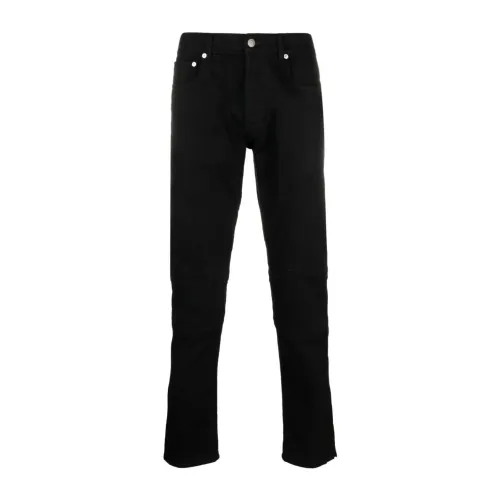 Alexander McQueen , Denim Biker Jeans Black ,Black male, Sizes: