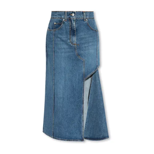 Alexander McQueen , Denim skirt ,Blue female, Sizes:
