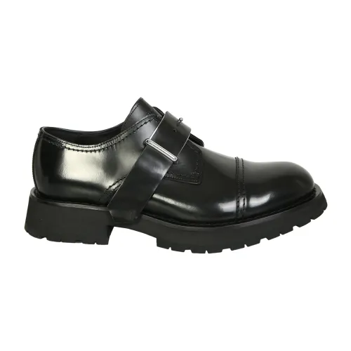 Alexander McQueen , Donut Buckle Shoes ,Black male, Sizes: