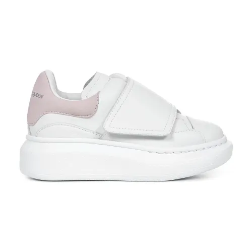 Alexander McQueen , Fashion-forward Kids Sneakers with Velcro Closure ,White female, Sizes: