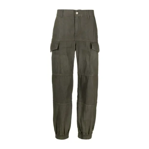 Alexander McQueen , Green Cargo Jeans with Elasticated Hems ,Green male, Sizes: