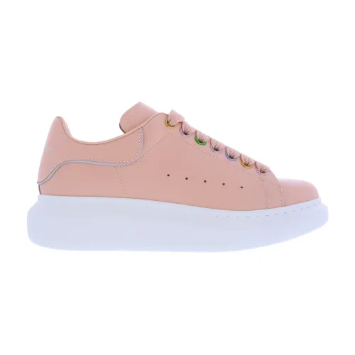 Alexander McQueen , High-Quality Leather Sneakers ,Pink female, Sizes: