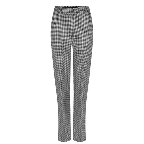 ALEXANDER MCQUEEN Houndstooth Tailored Trousers - Grey