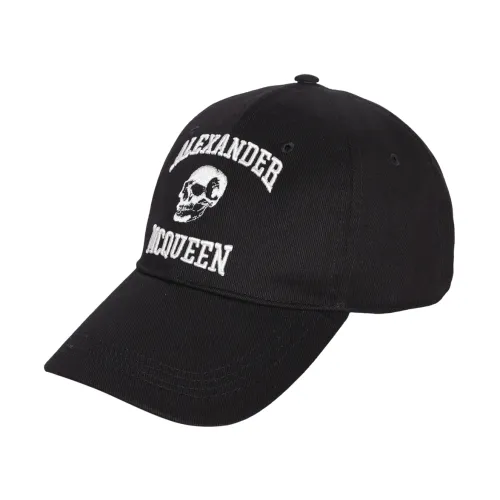 Alexander McQueen , Iconic Embroidered Baseball Cap ,Black male, Sizes: