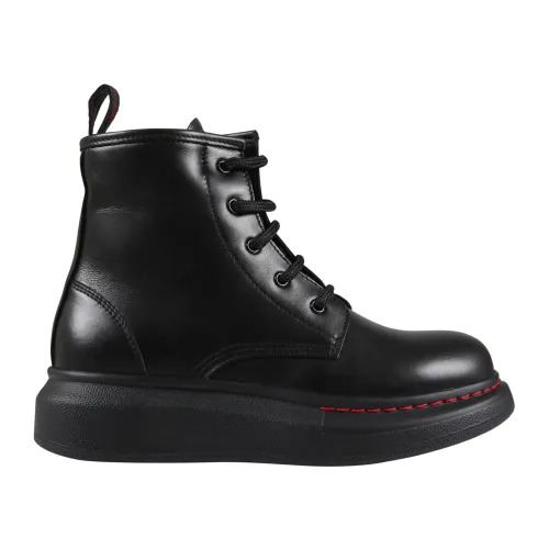 Alexander McQueen , Kids Ankle Boots ,Black male, Sizes: