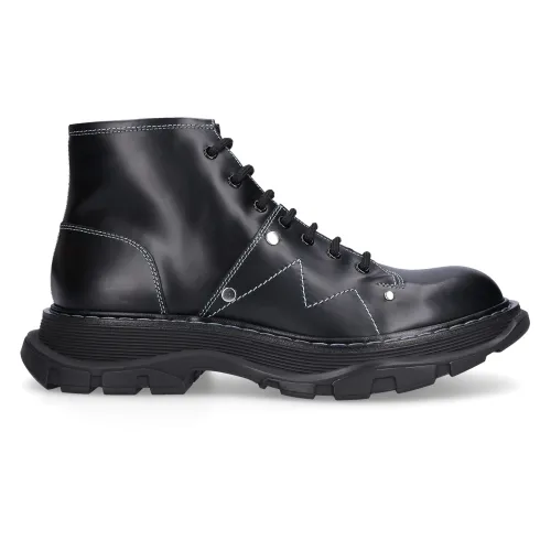 Alexander McQueen , Lace-up Boots ,Black male, Sizes: