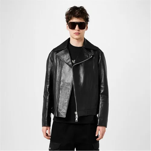 Alexander Mcqueen Leather Biker Jacket - Black