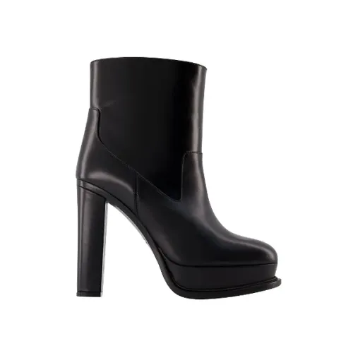 Alexander McQueen , Leather boots ,Black female, Sizes: