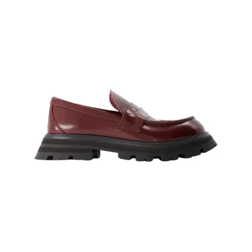 Alexander McQueen , Leather flats ,Red female, Sizes: