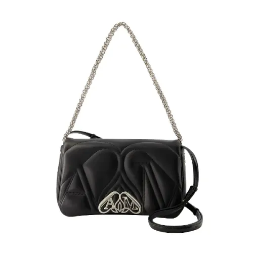Alexander McQueen , Leather shoulder-bags ,Black female, Sizes: ONE SIZE