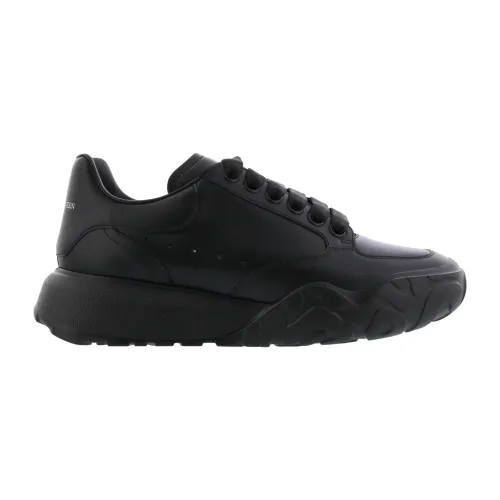 Alexander McQueen , Leather Sneaker with Rubber Sole ,Black female, Sizes: