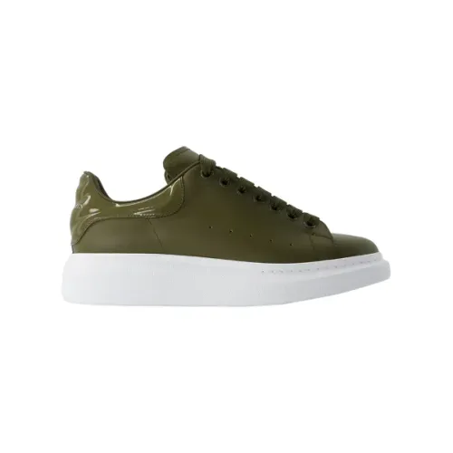 Alexander McQueen , Leather sneakers ,Green male, Sizes: