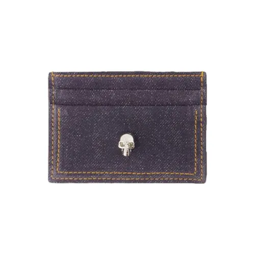 Alexander McQueen , Leather wallets ,Blue female, Sizes: ONE SIZE