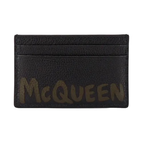 Alexander McQueen , Men's Accessories Wallets Black Ss24 ,Black male, Sizes: ONE SIZE